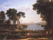 Landscape with Isaac and Rebecka brollop Claude Lorrain